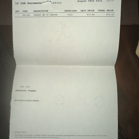 LOUIS VUITTON DAMIER EBENE SPEEDY 30 - Picture 7 of 11